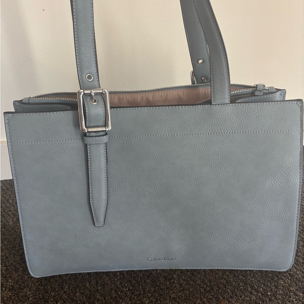 Calvin Klein Blue Tote Bag - Picture 2 of 12